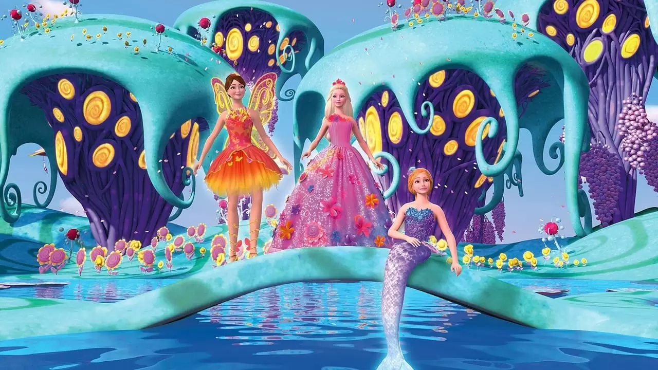 Barbie and the Secret Door Backdrop