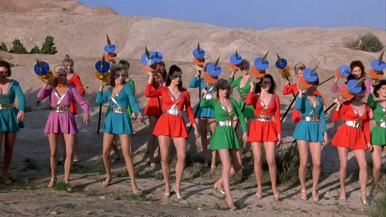 Amazon Women on the Moon Backdrop