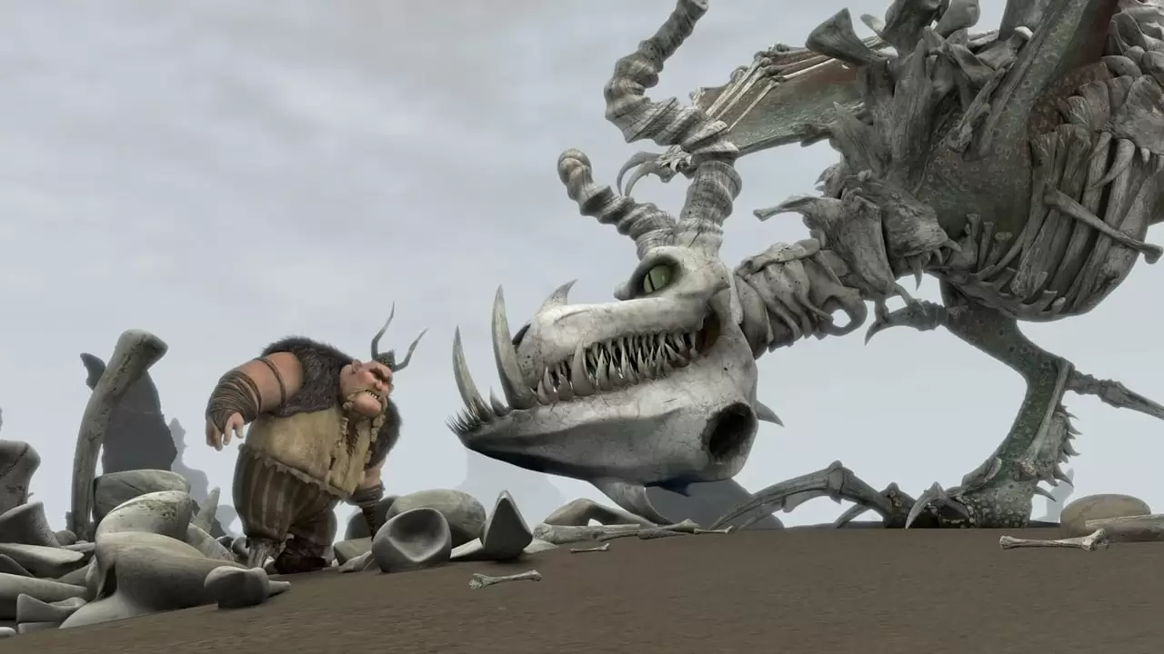 Legend of the Boneknapper Dragon Backdrop