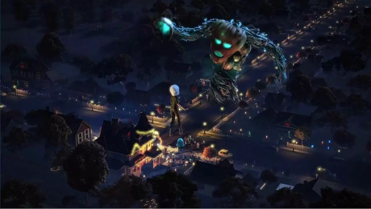 Monsters vs Aliens: Mutant Pumpkins from Outer Space Backdrop
