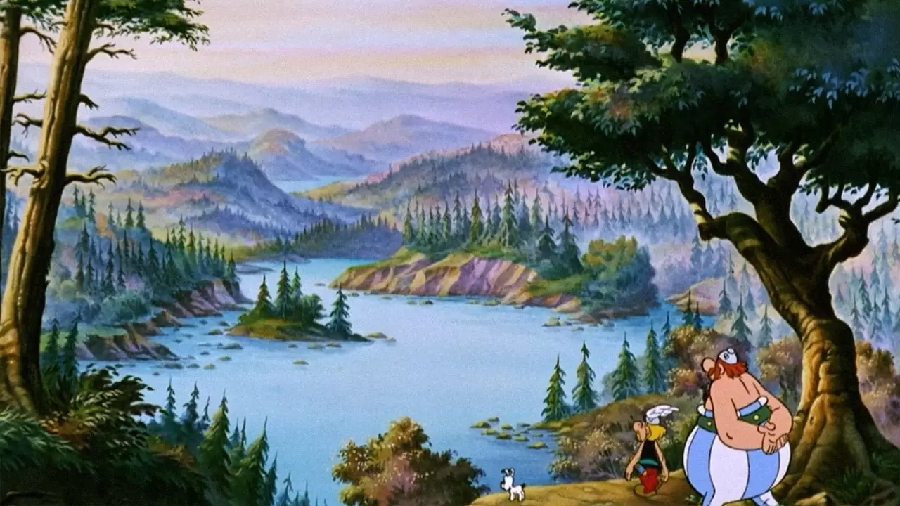 Asterix in America Backdrop