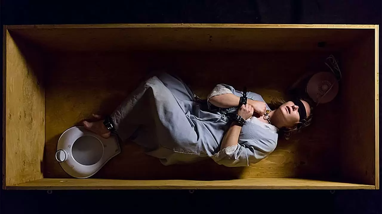Girl in the Box Backdrop