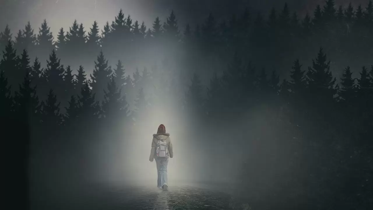 The Girl in the Fog Backdrop