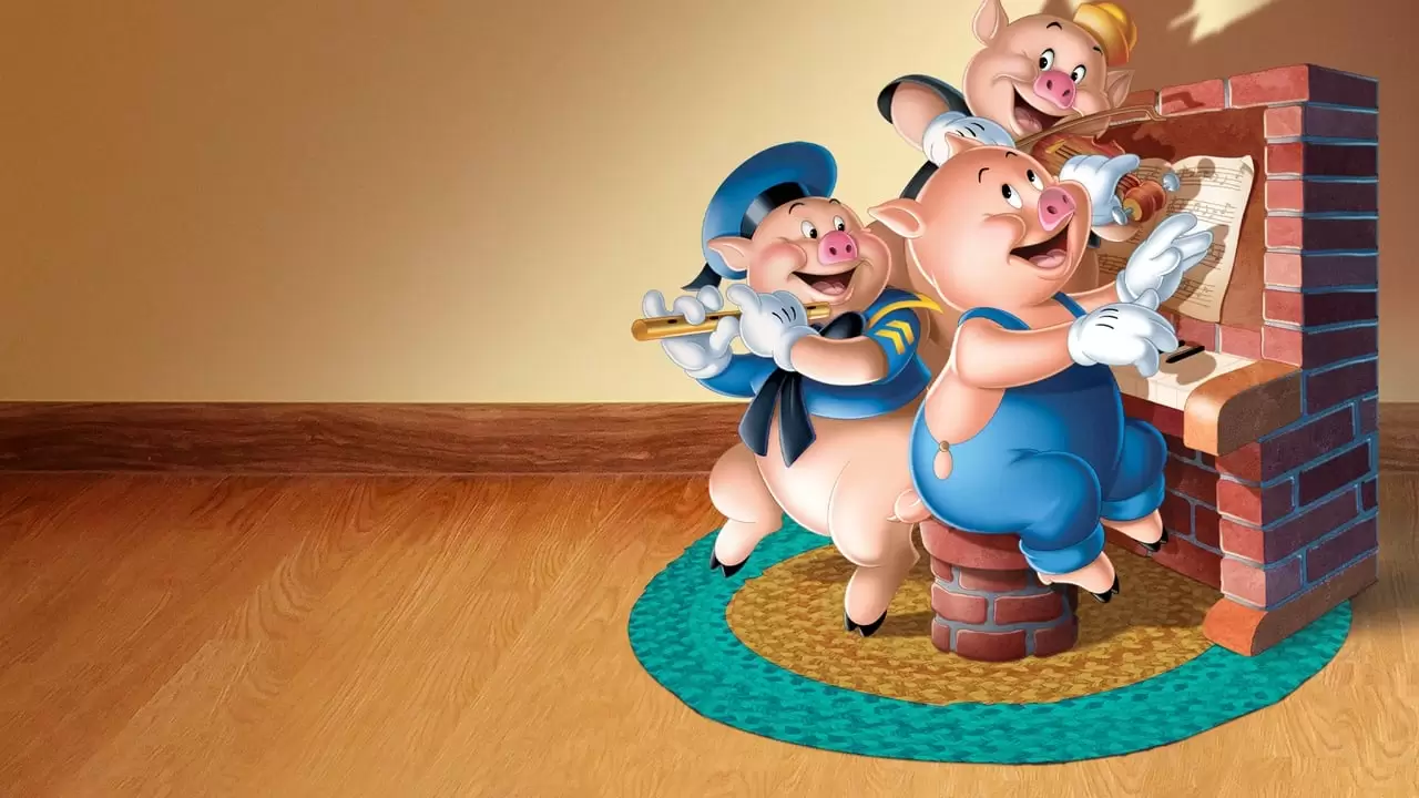 Three Little Pigs Backdrop