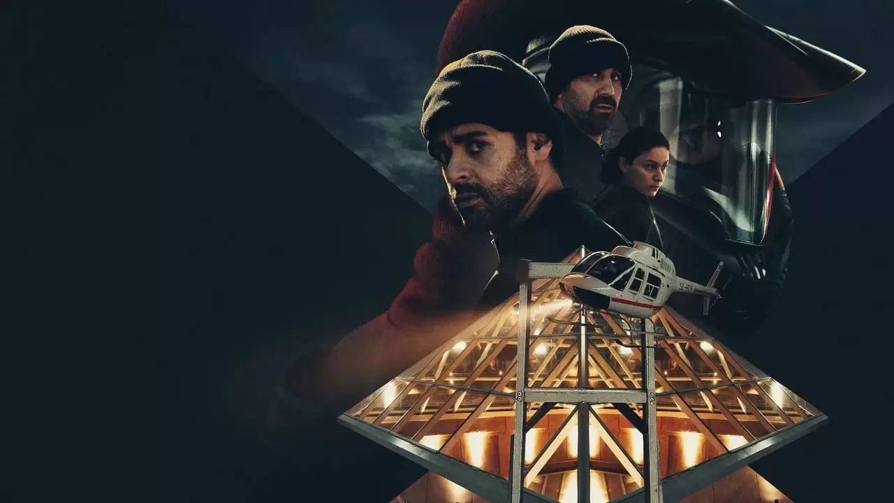 The Helicopter Heist Backdrop